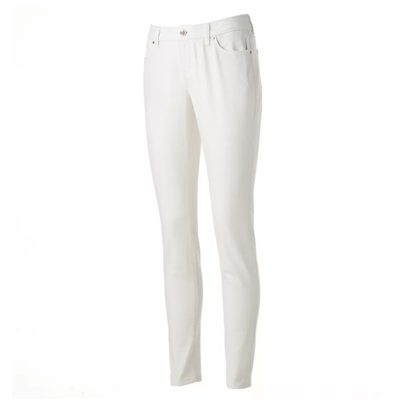JENNIFER LOPEZ WHITE SKINNY JEANS, WHITE 14 - Picture 2 of 11